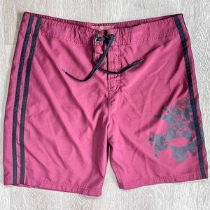 Wonderwall Burgundy Red Swim Trunks, 38 Waist